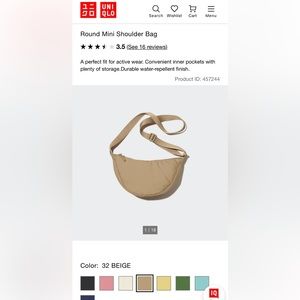 Uniqlo round mini shoulder bag